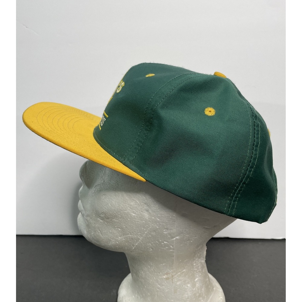 Vintage Oakland Athletics A's Snapback Hat Clark Sportswear Green Baseball Cap - Picture 2 of 7